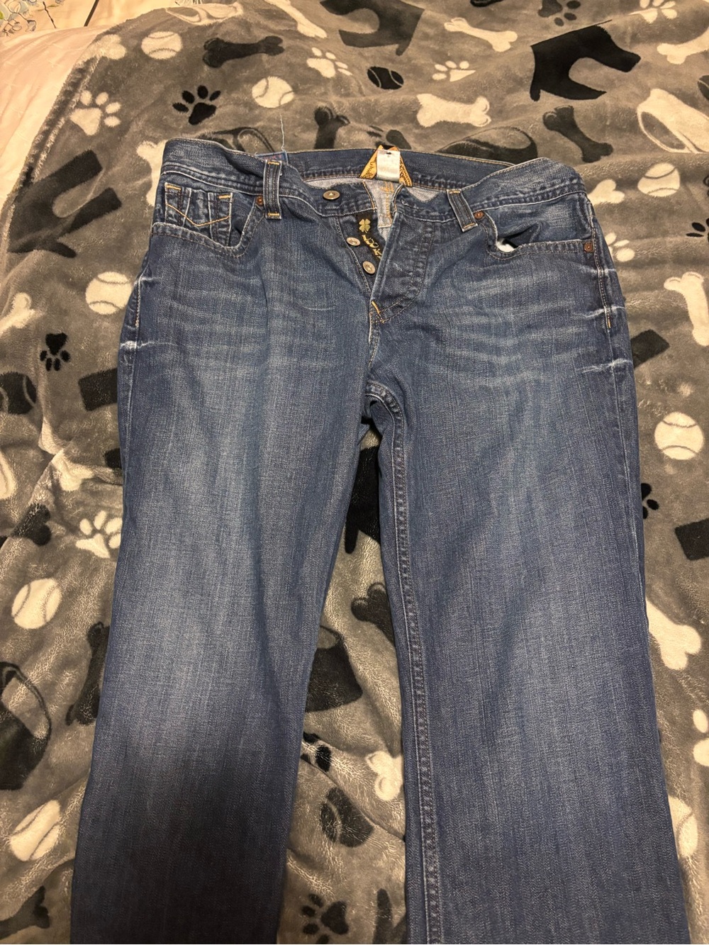 Lucky Brand Men's Straight Jeans in Blue Wash 33/30